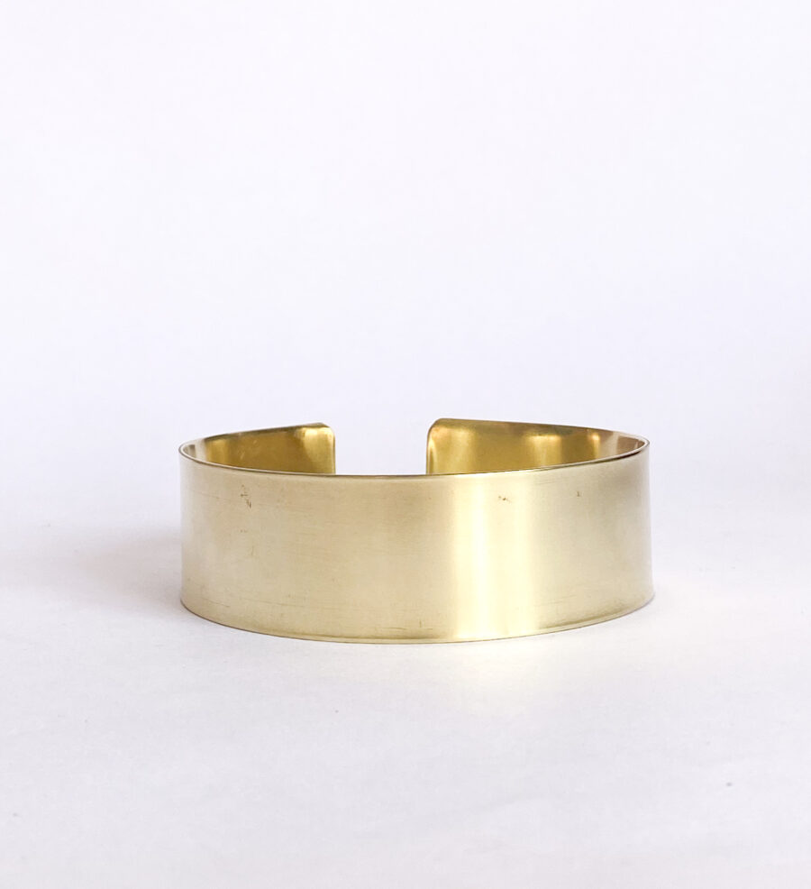 Brazalete Liso 2.5cm dorado